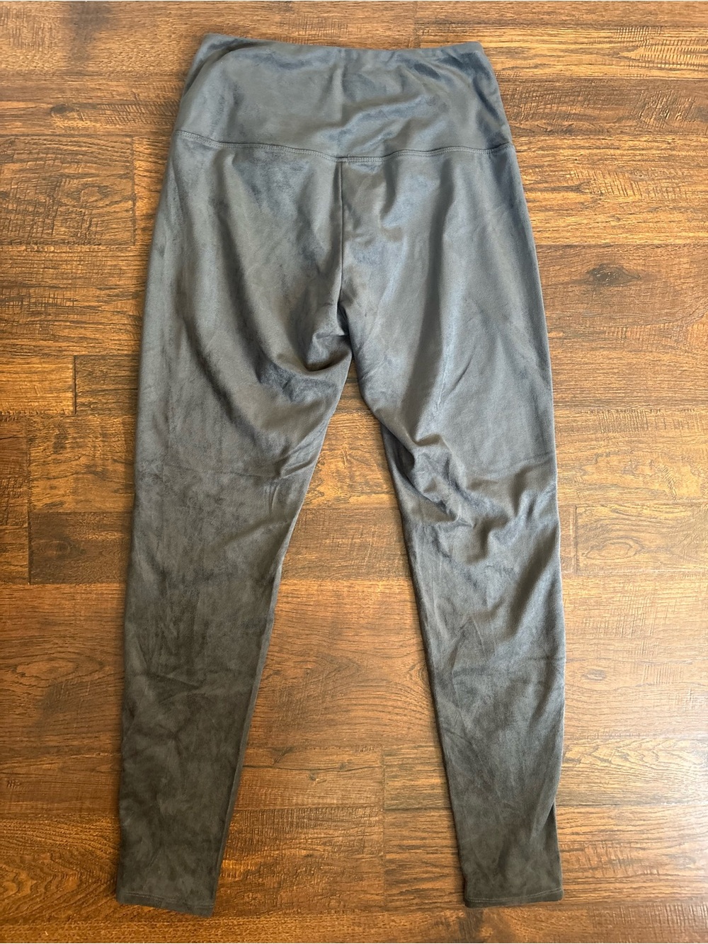 Ruby Ribbon Gray Leggings suede velvet feel size medium